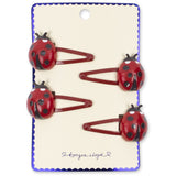 Konges Sløjd Ladybug Ladybug 4 Pack Hair Clips
