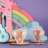 Crateit Unicorn Wooden Leksak Dreamland Castle