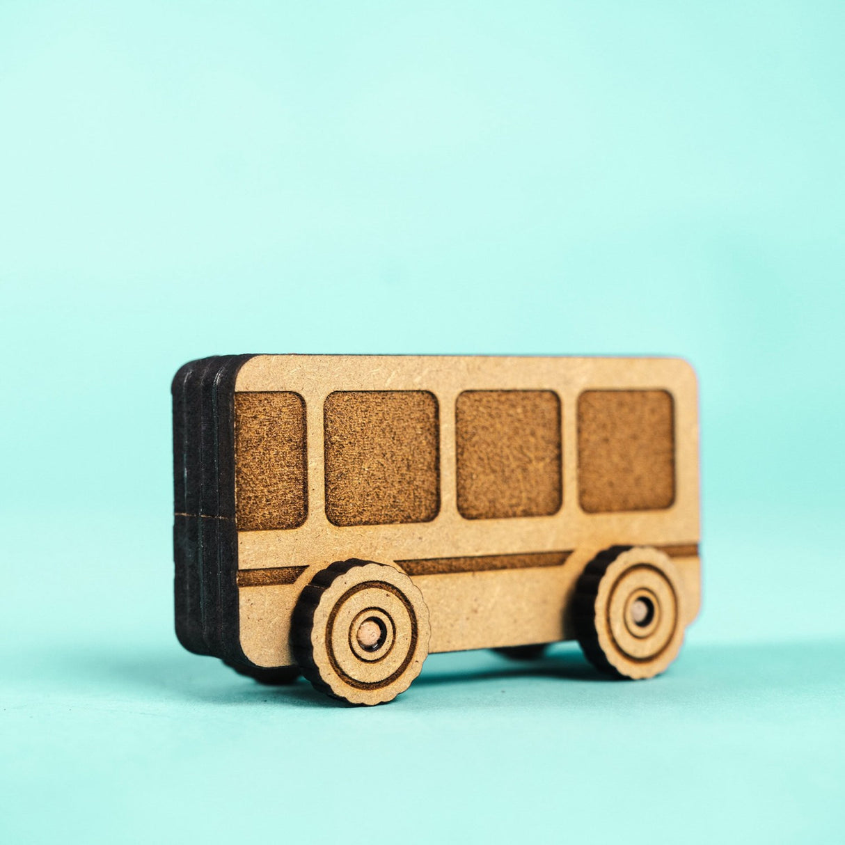 Crateit Town Wooden Leksak Bus Adventures