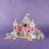 Crateit Unicorn Wooden Leksak Dreamland Castle