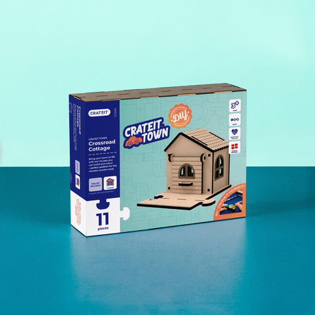 Crateit Town Wooden Leksak Crossroad Cottage
