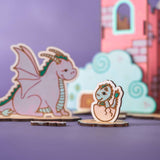 Crateit Unicorn Wooden Leksak Dreamland Castle