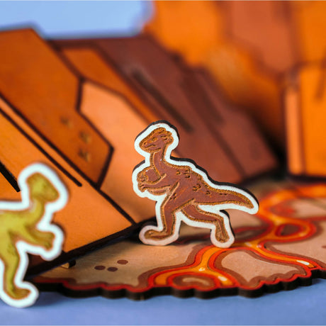 Crateit Dinosaur Wooden Leksak Wasteland Battle