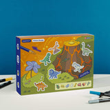 Crateit Dinosaur Wooden Leksak Volcano Escape
