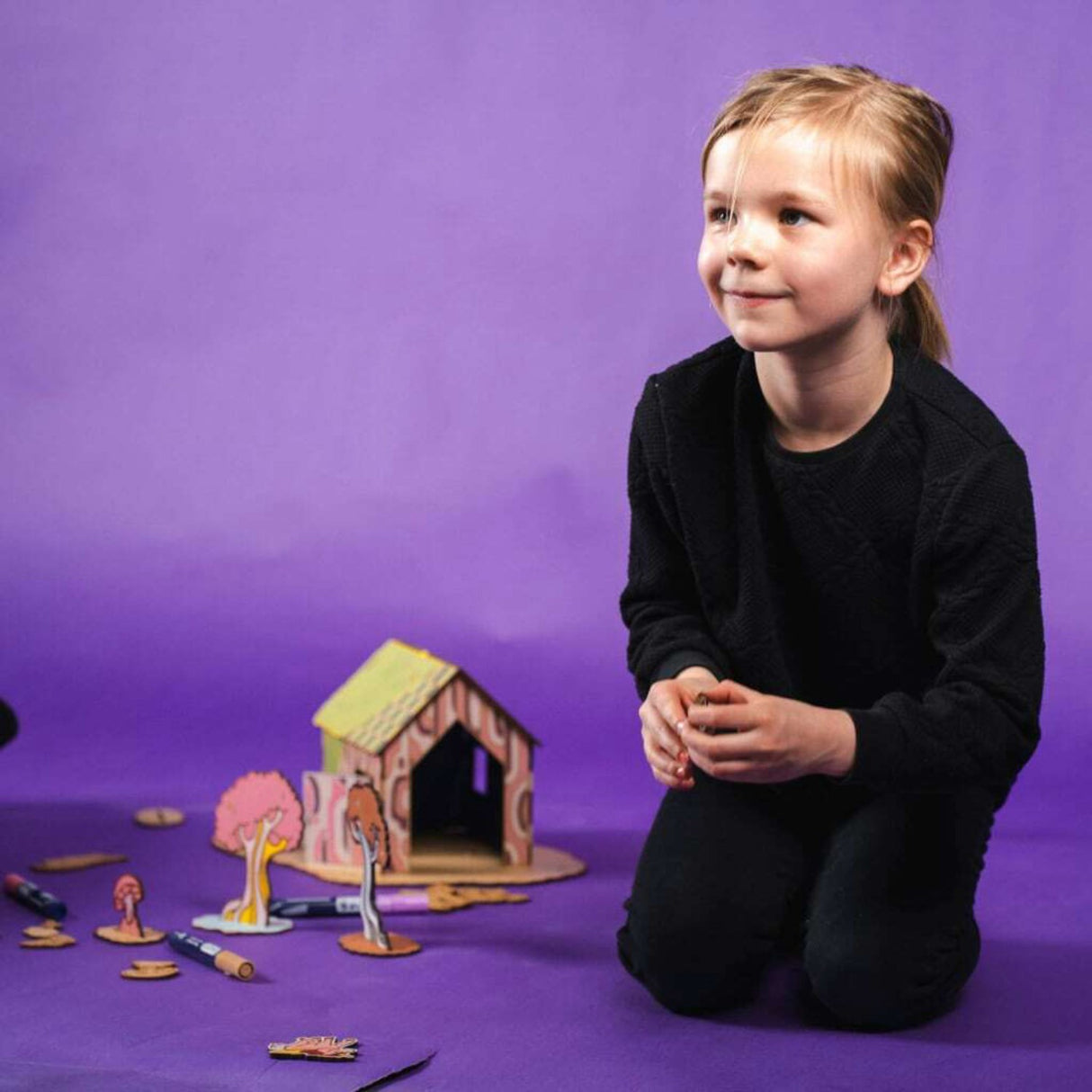 Crateit Unicorn Wooden Leksak Magic Forest