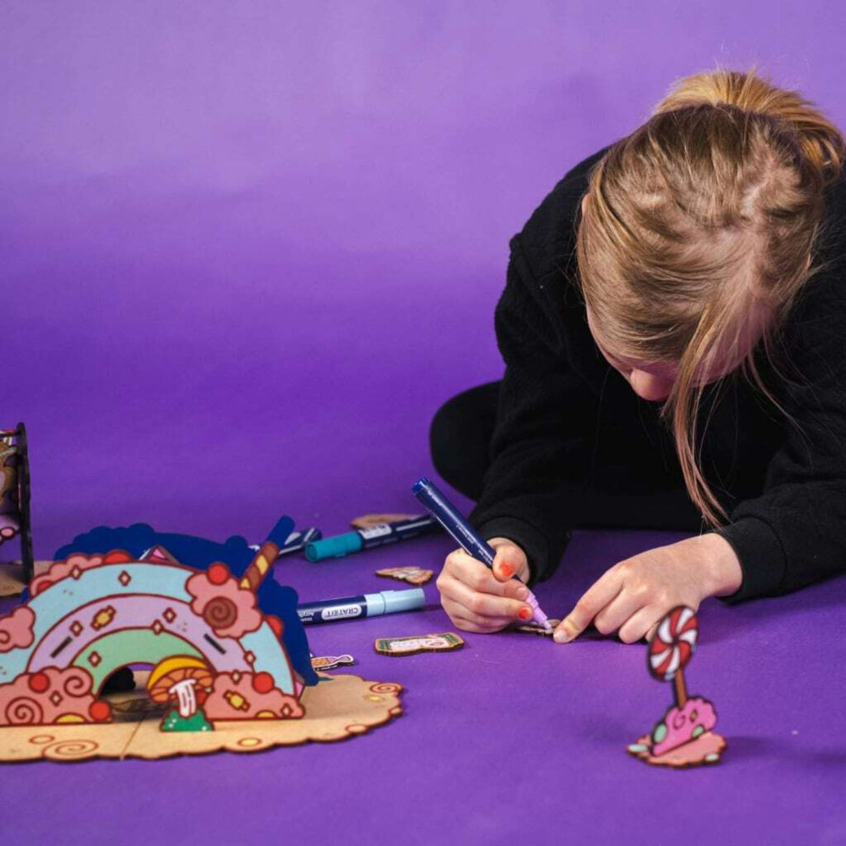 Crateit Unicorn Wooden Leksak Candy Land