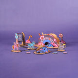 Crateit Unicorn Wooden Leksak Candy Land