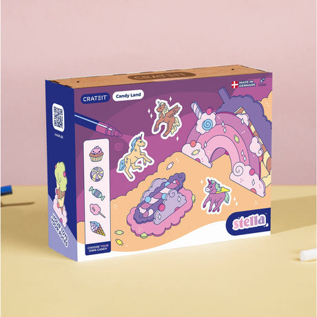 Crateit Unicorn Wooden Leksak Candy Land