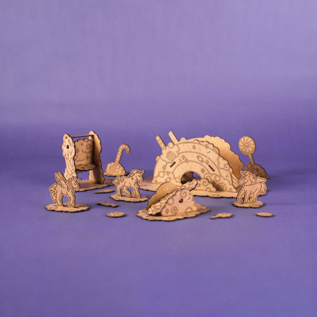 Crateit Unicorn Wooden Leksak Candy Land