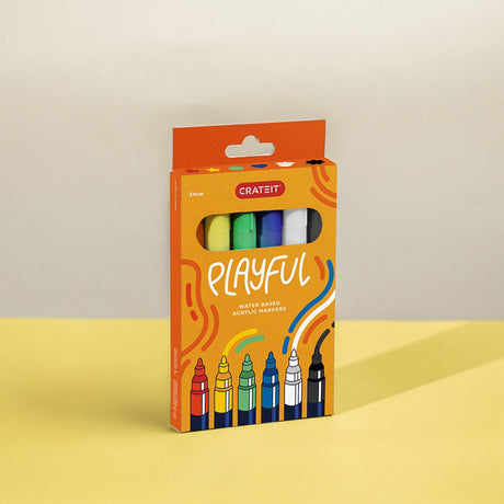 Crateit Playful Markörer 3mm 6 Pack