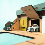 Crateit Town Wooden Leksak City Park Zone