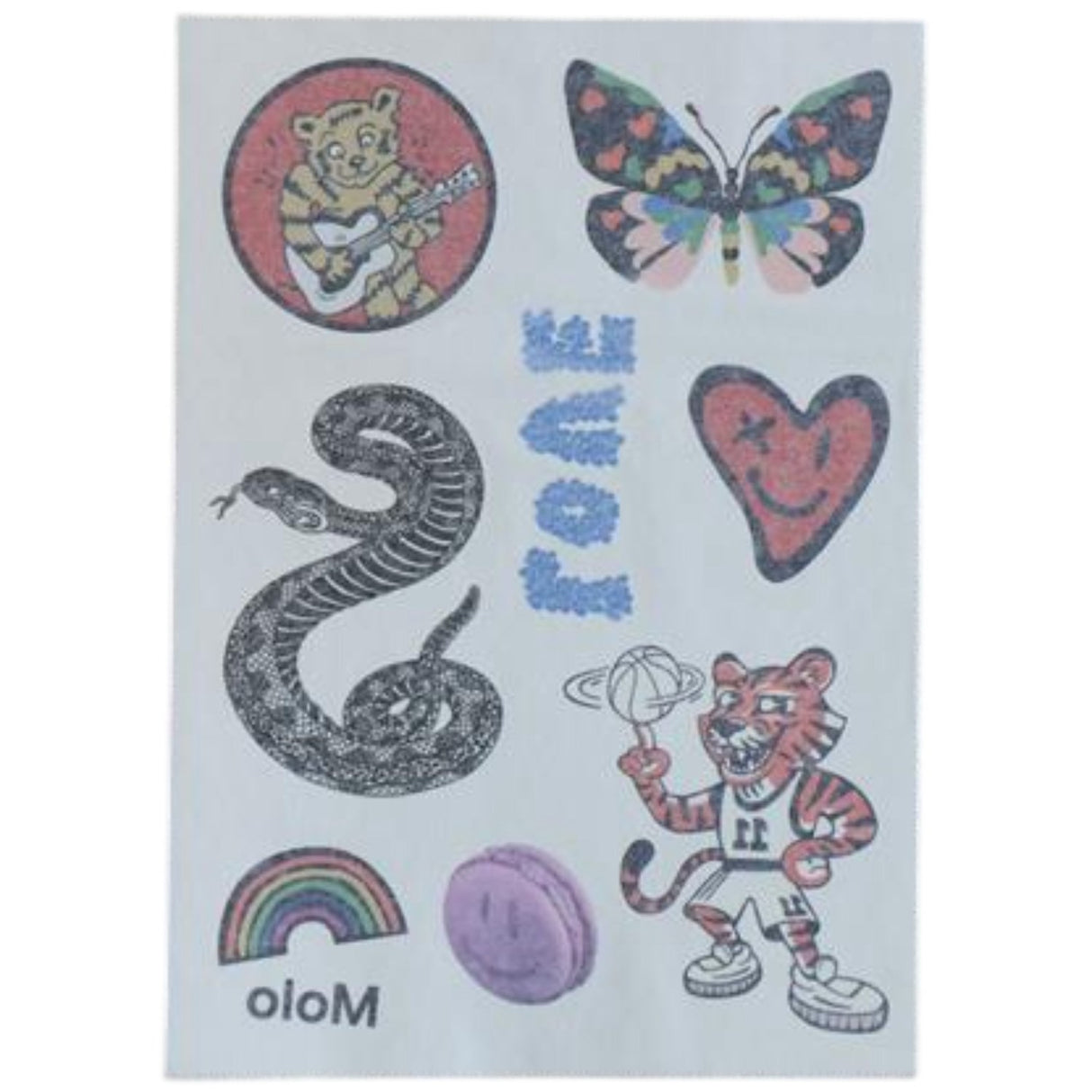Molo Multi Color Tattoo Sheet S26