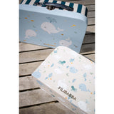 FILIBABBA Christian's Whale Tales Kuffertsæt Til Leg Och Förvaring 2 Pack