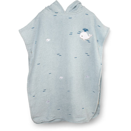FILIBABBA Christian's Whale Tales Badeponcho Med Broderi GOTS