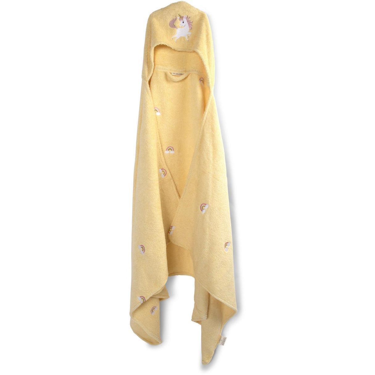 FILIBABBA Unicorn Shores Broderet Badehåndklæde Med Huva GOTS