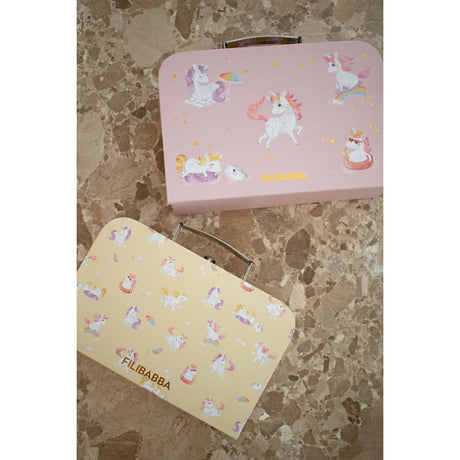 FILIBABBA Unicorn Shores Kuffertsæt Til Leg Och Förvaring 2 Pack