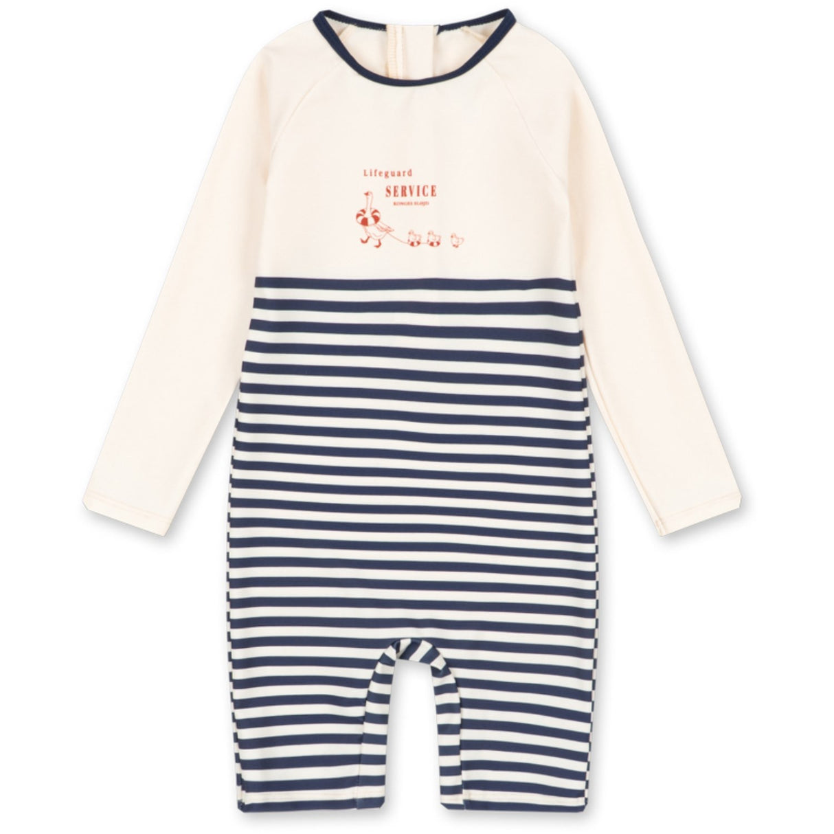 Konges Sløjd Marin Stripe Aster Onesie Grs