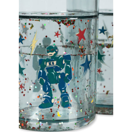 Konges Sløjd Hero Robot 2 Pack Glitter Cups