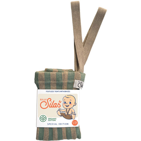 Silly Silas Matcha X Peanut Striped Footless Strumpbyxar Special Edition
