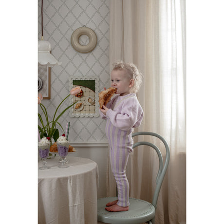 Silly Silas Lavender X Cream Striped Footless Strumpbyxar Special Edition