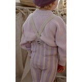 Silly Silas Lavender X Cream Striped Footless Strumpbyxar Special Edition