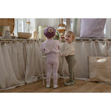 Silly Silas Lavender X Cream Striped Footless Strumpbyxar Special Edition
