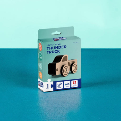 Crateit Town Wooden Leksak Thunder Lastbil