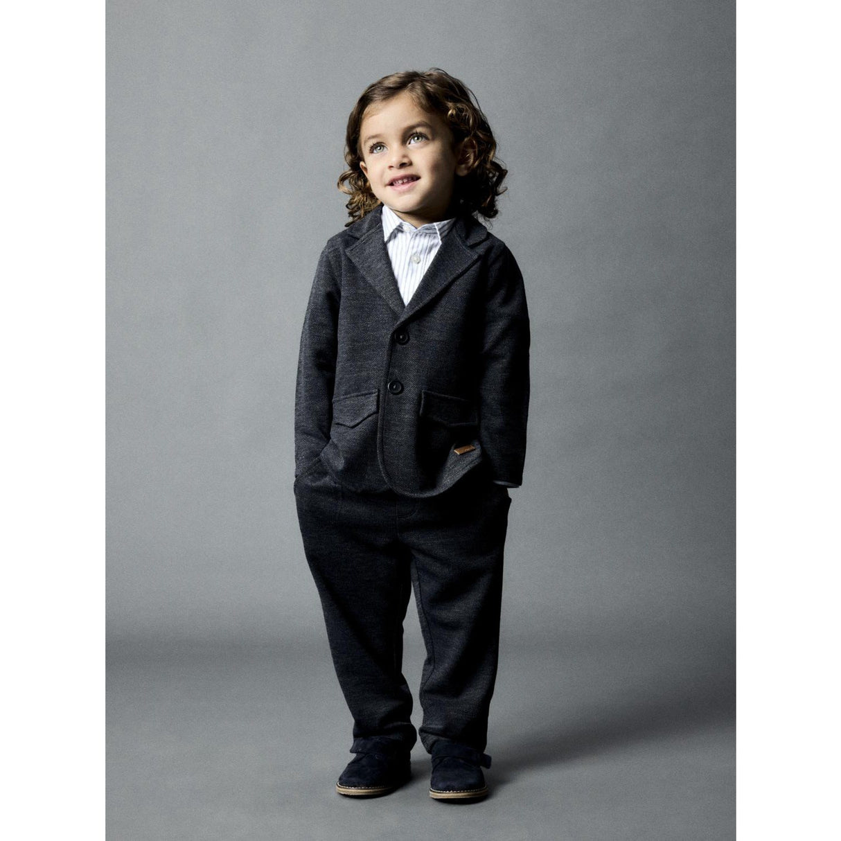 Name it Dark Grey Melange Robino Sweat Blazer