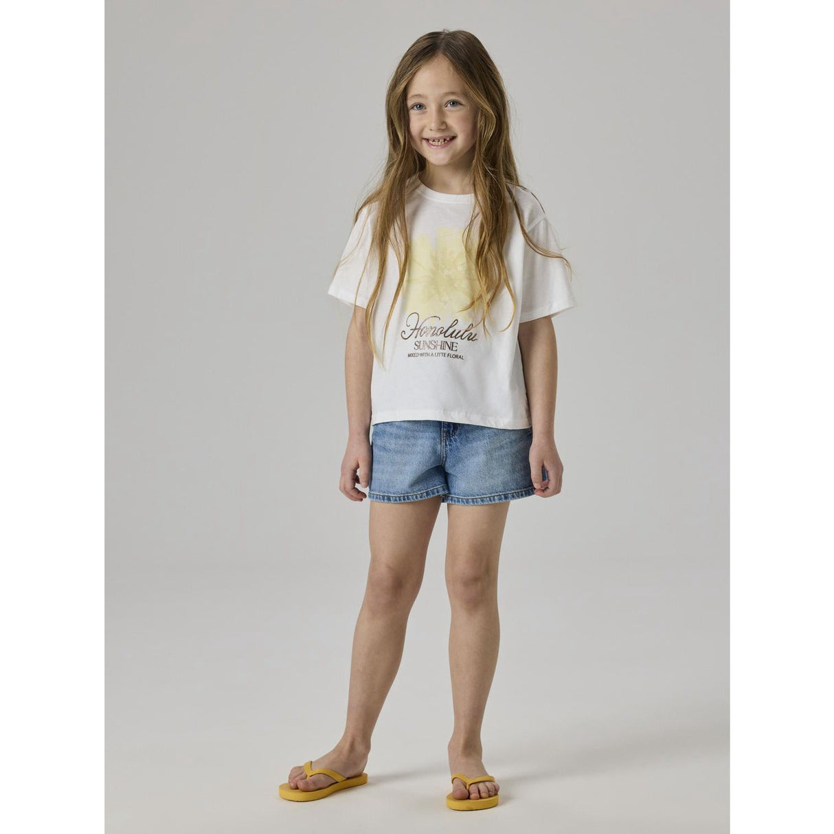 Name It Medium Blue Denim Nkfrose Mamma Dnm Shorts 1141-Mj Noos