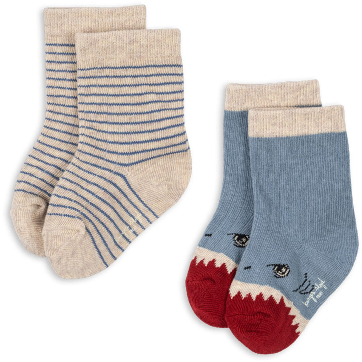 Konges Sløjd Shark 2 Pack Shark Rib Strumpor