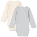Konges Sløjd Buttercream/Pearl Blue Fanga Perla 2 Pack Ls Body Ocs