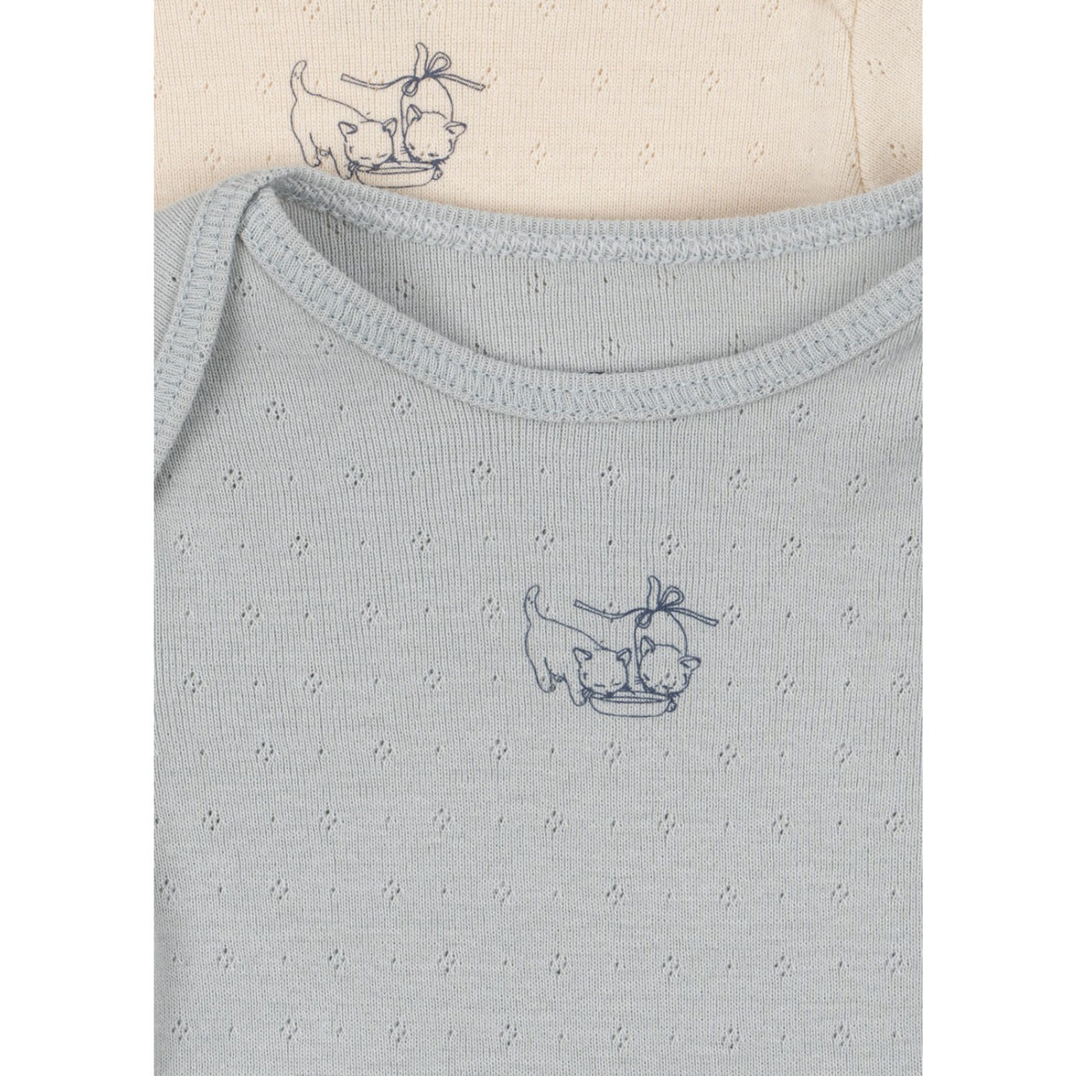 Konges Sløjd Buttercream/Pearl Blue Fanga Perla 2 Pack Ls Body Ocs