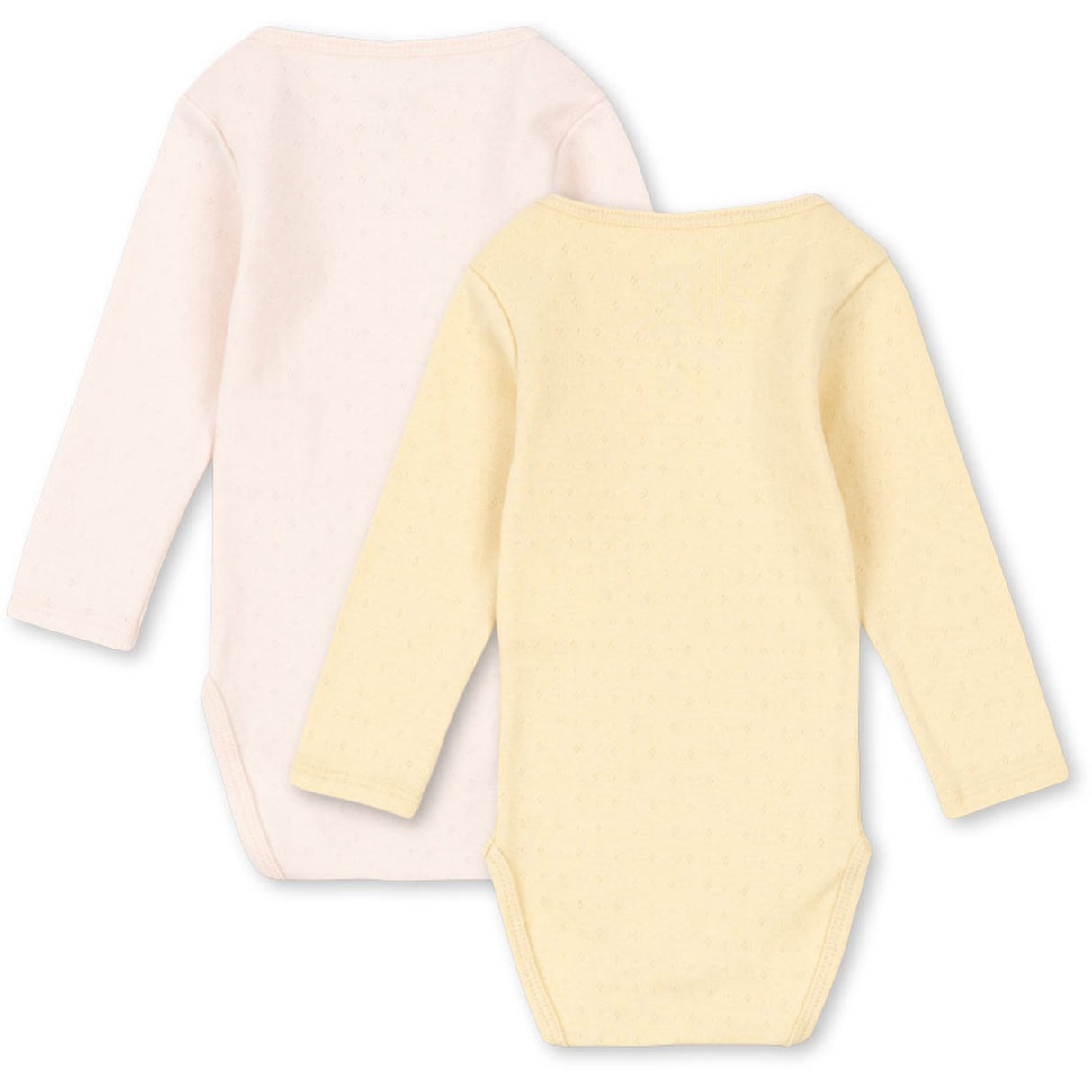 Konges Sløjd Banana Crepe/Creole Pink Fanga Perla 2 Pack Ls Body Ocs