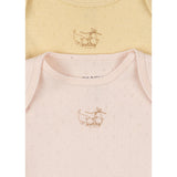 Konges Sløjd Banana Crepe/Creole Pink Fanga Perla 2 Pack Ls Body Ocs