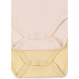 Konges Sløjd Banana Crepe/Creole Pink Fanga Perla 2 Pack Ls Body Ocs