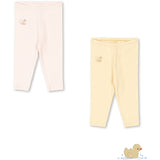 Konges Sløjd Banana Crepe/Creole Pink Fanga Perla 2 Pack Byxor Ocs