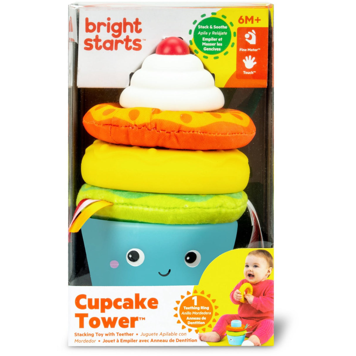 Bright Starts Cupcake Tower™ Stacking Leksak With Bitring
