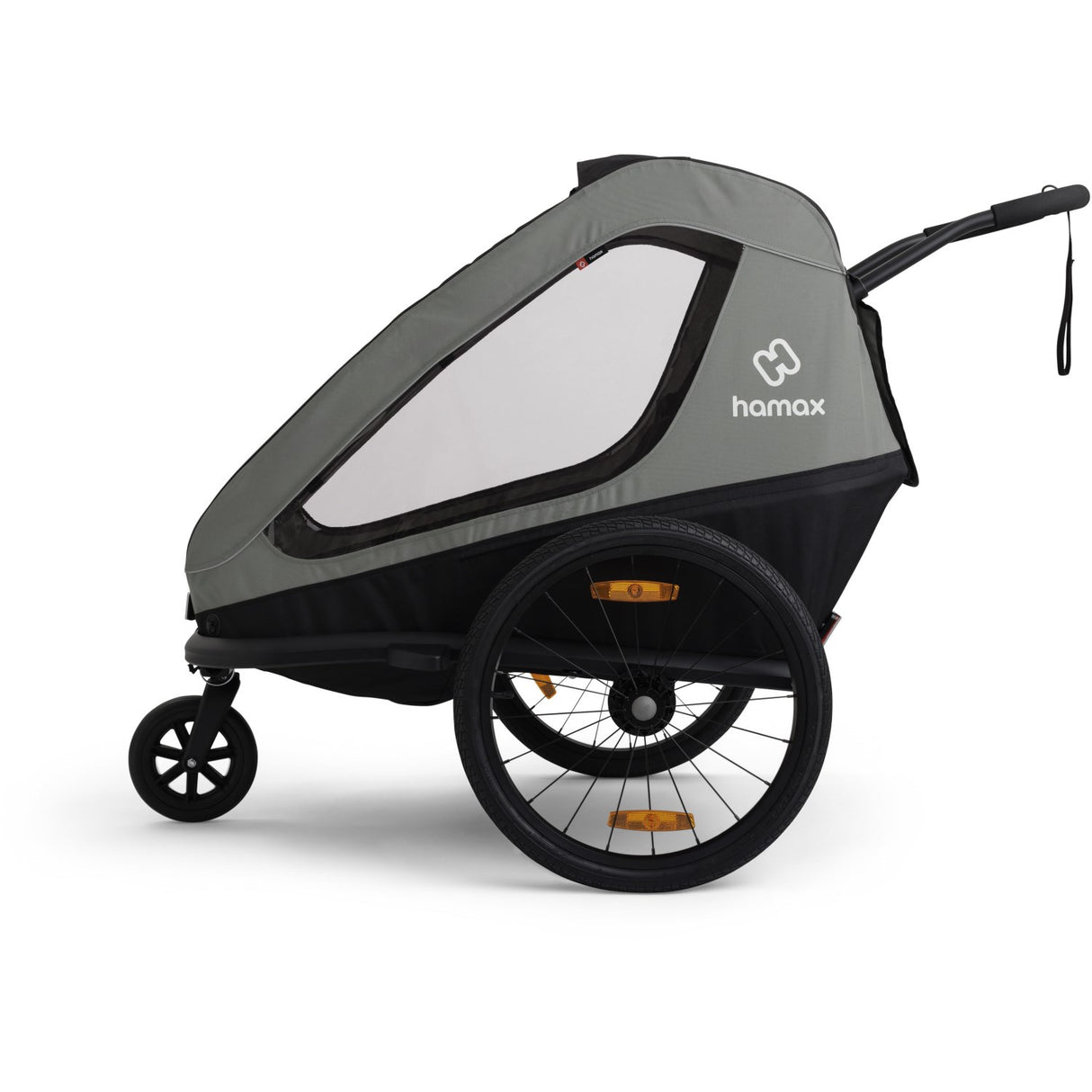 Hamax Khaki Green/Black Traveller Bicycle Trailer Dubbel