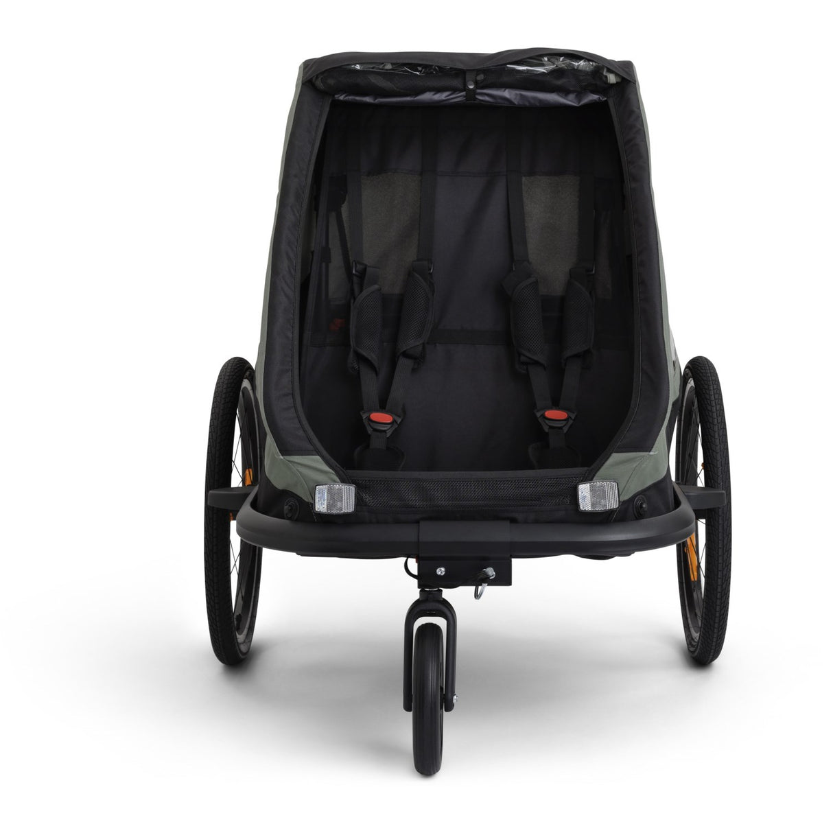 Hamax Khaki Green/Black Traveller Bicycle Trailer Dubbel