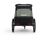 Hamax Khaki Green/Black Traveller Bicycle Trailer Dubbel