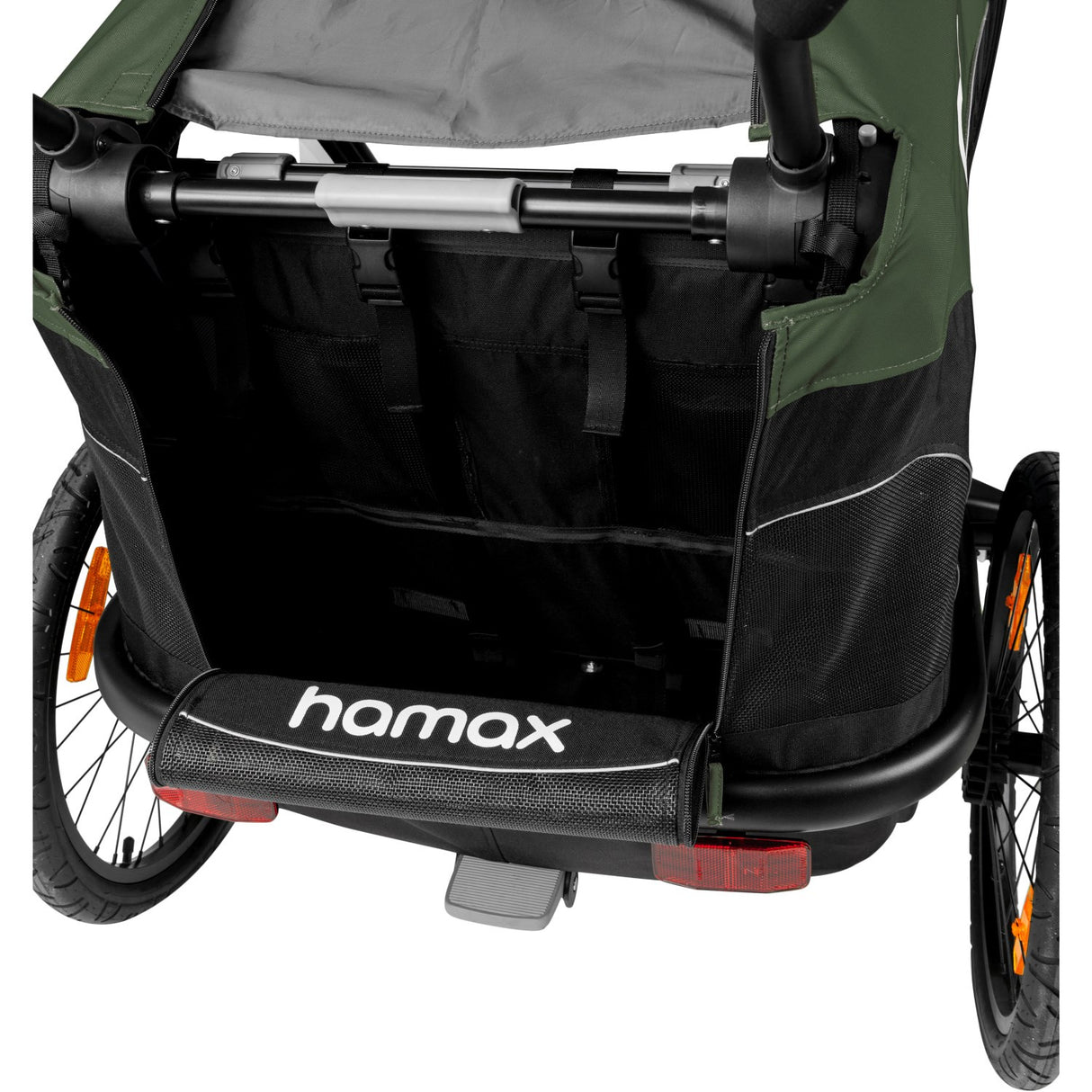 Hamax Green/Black Outback Bicycle Trailer Dubbel