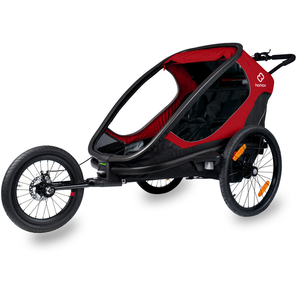 Hamax Red/Black Outback Bicycle Trailer Dubbel