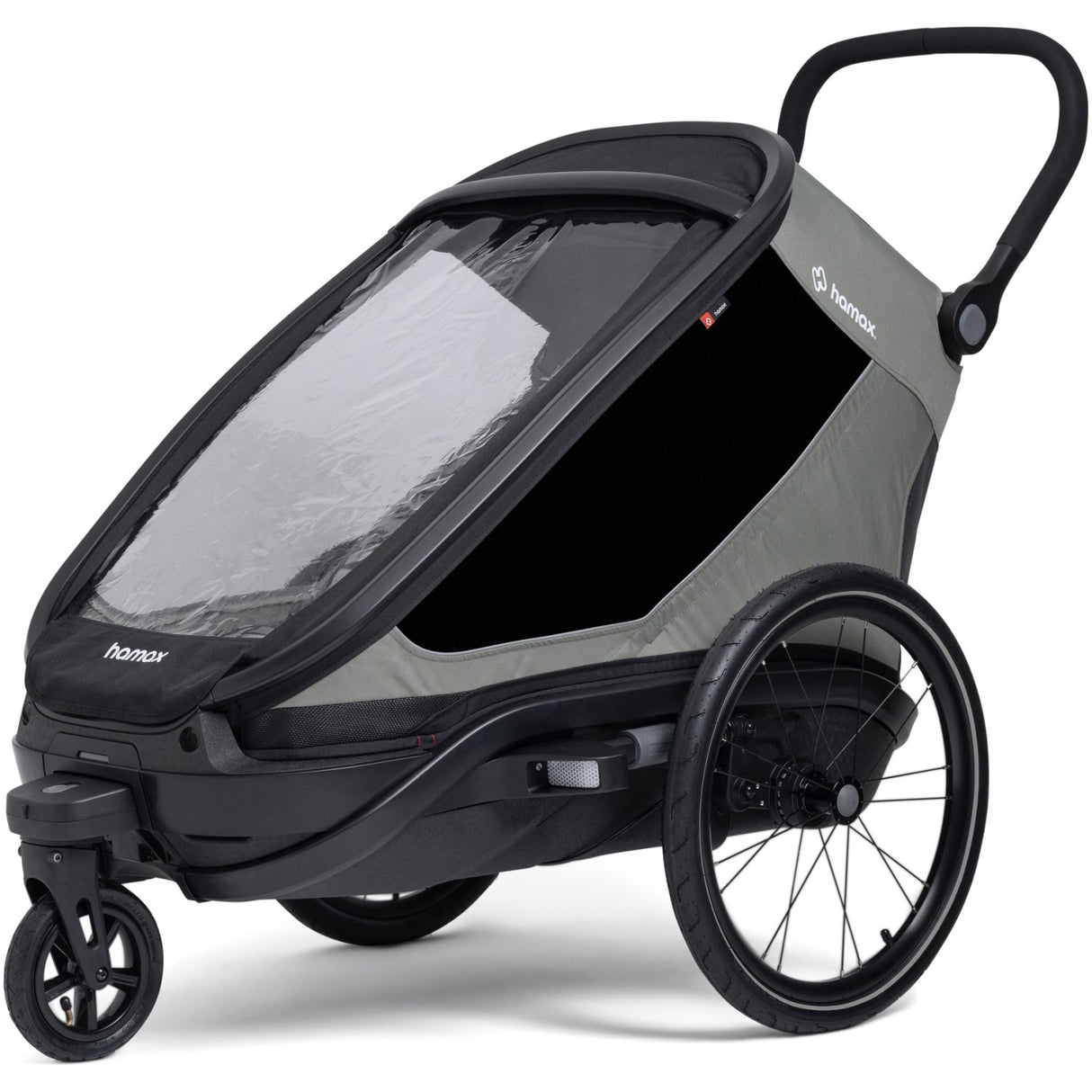 Hamax Green/Black Outback Next Enkelt Bicycle Trailer Enkelt