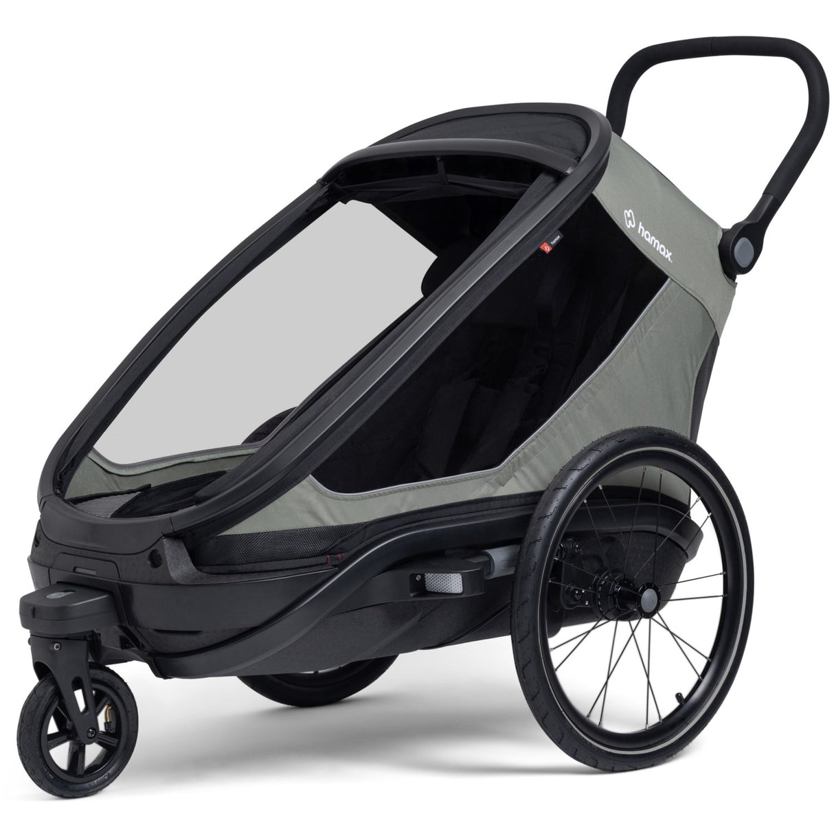 Hamax Green/Black Outback Next Enkelt Bicycle Trailer Enkelt