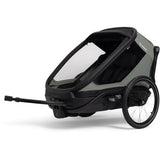 Hamax Green/Black Outback Next Bicycle Trailer Dubbel