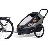 Hamax Green/Black Outback Next Bicycle Trailer Dubbel
