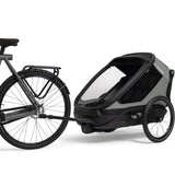 Hamax Green/Black Outback Next Bicycle Trailer Dubbel
