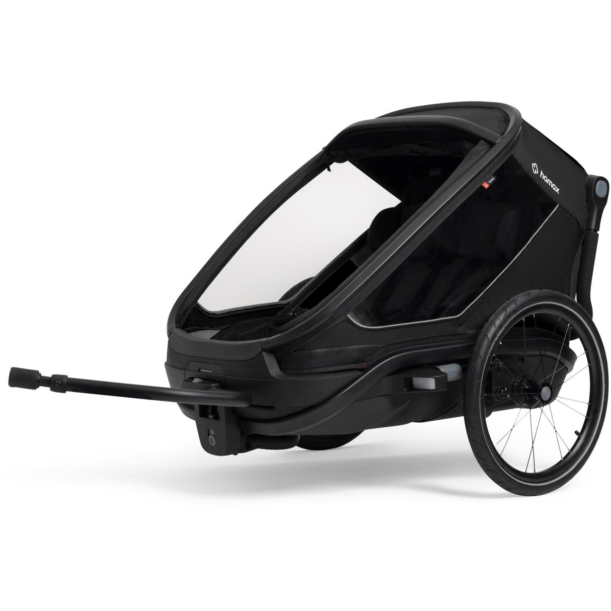 Hamax Black Outback Next Bicycle Trailer Dubbel