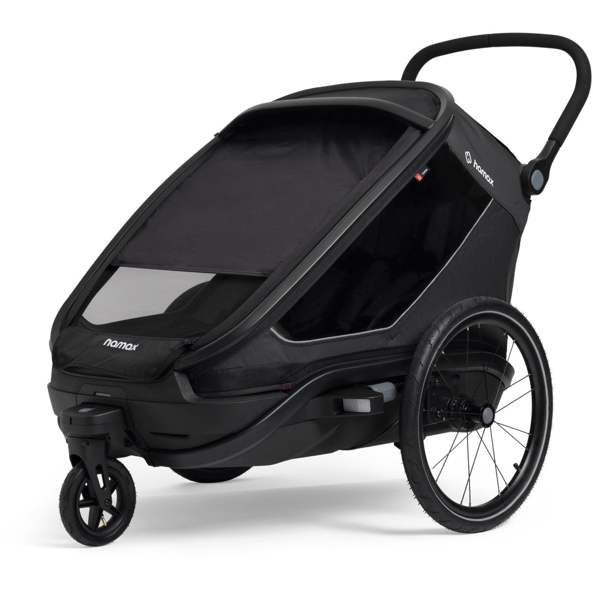 Hamax Black Outback Next Bicycle Trailer Dubbel