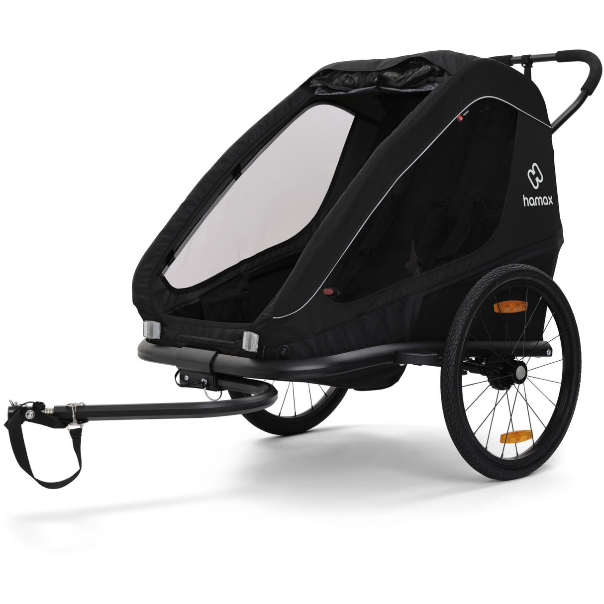 Hamax Black Traveller Bicycle Trailer Dubbel
